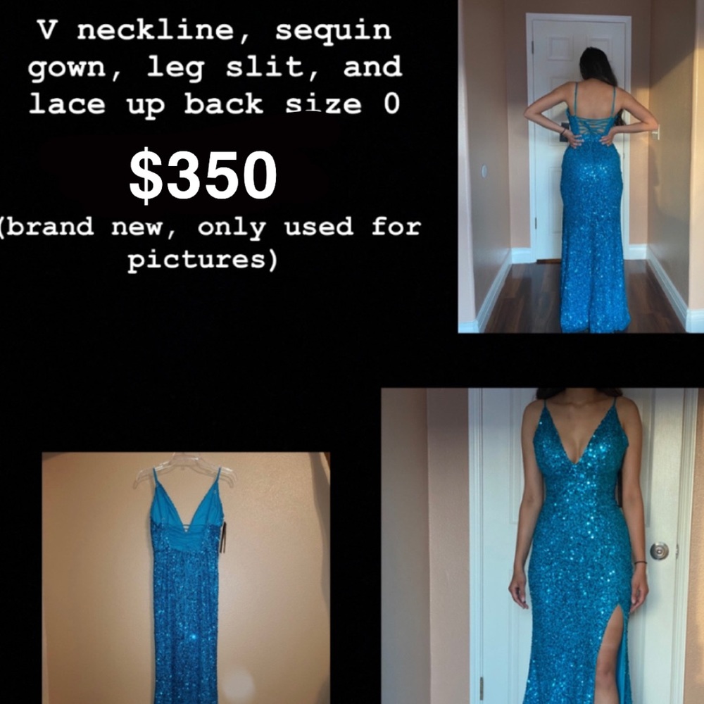 Aleta Turquoise Prom Dress